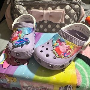 Peppa pig girl crocs toddler 8
